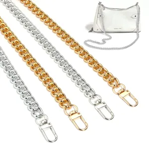 Vervanging metalen tas ketting DIY riem met karabijnhaak goud en zilver handtas accessoire