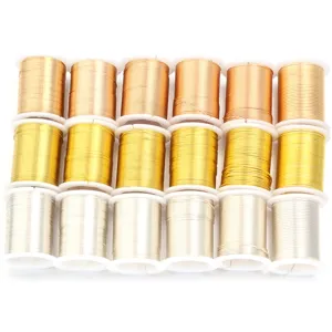 0.3mm copper wire for jewelry making, beading wire, metallic craft wire spools set