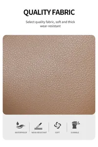 Premium quality textured PU leather shoulder bag fabric detail showcasing soft and durable design.
