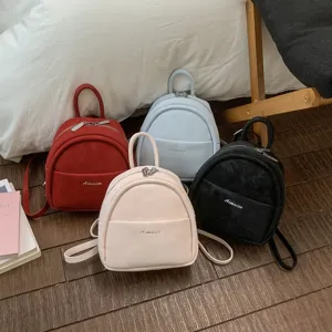 Women Mini Backpack PU Leather Casual Lightweight Small Daypack Fashion Travel School Book Bag For Daily Use