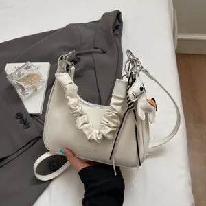 Fashion minimalist hobo tote bag women spring new handbag casual commute shoulder bag