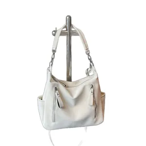 Fashion large capacity women shoulder bag elegant white tote bag casual underarm bag new style