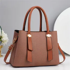 Women Fashion Tote Bag Large Capacity Casual Shoulder Crossbody Bag PU Leather Woven Splice Handbag Daily Commute