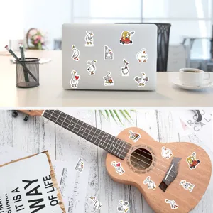 Confezione di adesivi divertenti di oca carina per laptop impermeabili in vinile.