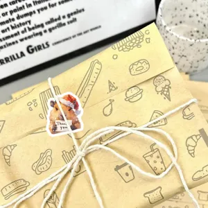 Christmas animal thank you sticker roll, cute capybara holiday festive seal label detail.