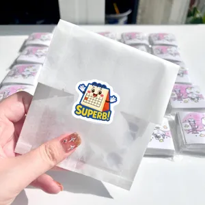 Lindos pegatinas de recompensa de dibujos animados rollo papelería sellado decorativo