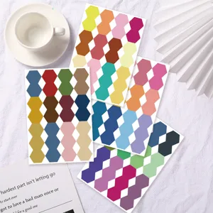 Honeycomb index sticky notes aesthetic colorful page marker tabs student textbook stationery
