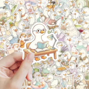 Autocollant de petite oie paresseuse mignonne détail, parfait pour le journal et la coque de téléphone.