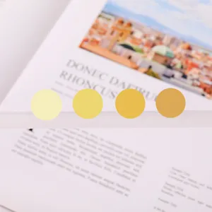 Macaron solid color dot index marker stickers, simple circular key annotation stickers for notebooks.
