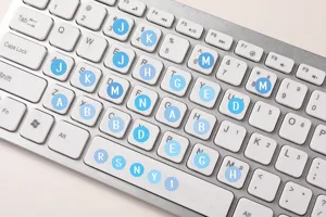 Runde Punkt Buchstaben Aufkleber für Tastatur Markierungen, DIY Kalender Index Dekorationsbedarf.