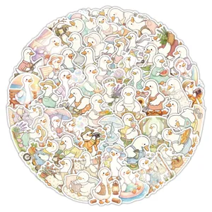 Mignons autocollants de petite oie paresseuse animaux journal coque de téléphone autocollants