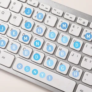 Runde Buchstaben-Aufkleber im Set für Tagebuch, Planer-Index und Tastatur-Dekoration.