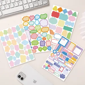 Korean style irregular border sticky notes decorative journal scrapbooking memo stickers set