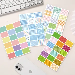 Bunte Register-Haftnotizen, dekorative Planer-Aufkleber für Notizbuch-Klassifizierung und Büro.