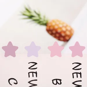 Korean style irregular star sticky notes set, decorative memo stickers for journaling.