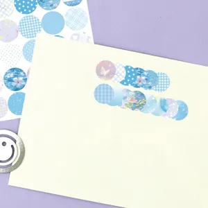 Detailed view of 8-sheet decorative circular dot stickers, perfect for journaling and planning.