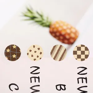 Decorative dot stickers for journaling, planner index labels and diary sealing, 8 sheets set.
