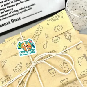 Rollo de pegatinas de papelería para niños, pegatinas de sellado de recompensa de dibujos.