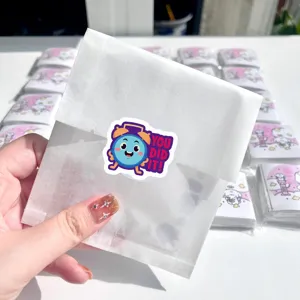 Pegatinas de recompensa para niños lindo diseño de dibujos animados reloj rollo decorativo