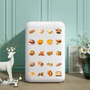 Set di adesivi per pane carini impermeabili decalcomanie di cibo per diario e fai da te