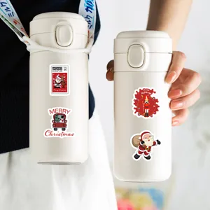 50pcs waterproof Christmas stickers cartoon cute holiday decor for phone case and journal.