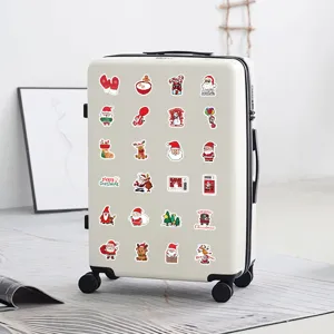 Christmas cartoon waterproof stickers cute holiday journal phone case decorative decals