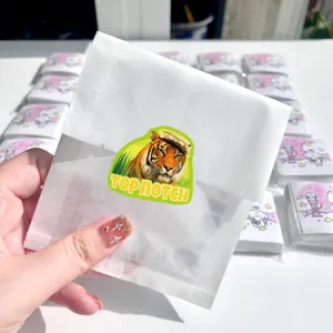Realistischer Tiger-Aufkleber für Tagebuch, dekorativer süßer Tier-Aufkleber für Kinder.