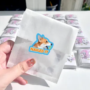 Süßer Corgi Hund Aufkleber wasserdicht dekorative Siegel Etikett für Tagebuch DIY