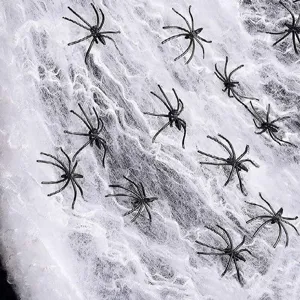 Halloween Simulation Plastic Spider Props Mini Fake Spider Scary Party Decoration Horror Atmosphere Supplies