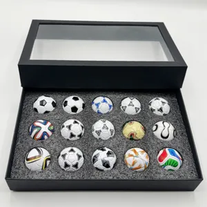 Set de mini-ballons de football souvenir de la Coupe du Monde coffret cadeau collection