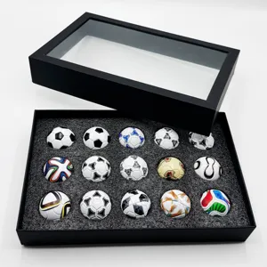 Coffret cadeau souvenir de collection de mini ballons de football Coupe du Monde 2026