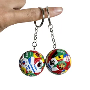 2026 Wereldbeker voetbal sleutelhanger nationale vlag voetbal fan souvenir cadeau.