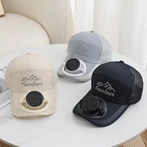 Cappellino da baseball con ventilatore solare estivo traspirante protezione solare per uomo