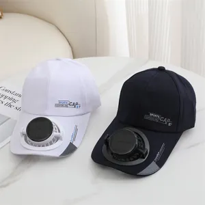 Berretto da baseball con ventola solare estiva, cappello con protezione solare.