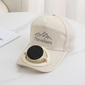 Cappello da baseball solare all'aperto con ventola mesh traspirante cappello da sole