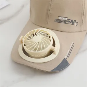 Cappellino da baseball con ventola solare estivo protezione solare esterna ricaricabile
