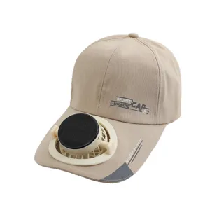 Nuovo berretto da baseball con ventola solare estivo, cappello parasole unisex all'aperto.