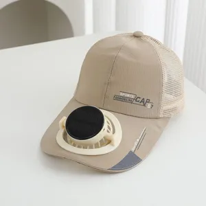 Cappellino da baseball con ventilatore solare estivo cappello parasole traspirante rete