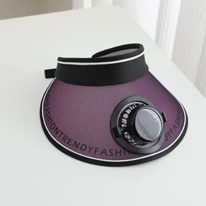 Zonneventilator zonnedop dames UV bescherming open top zomer strand buiten zonneklep hoed