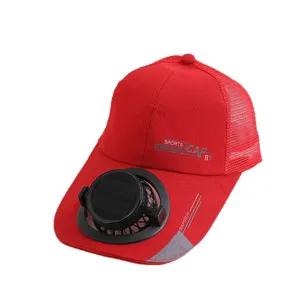 Berretto da baseball con protezione solare estiva all'aperto e ventola a energia solare.