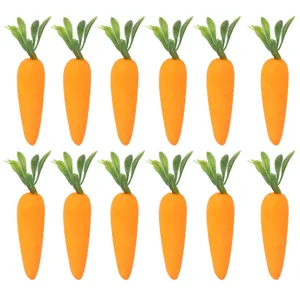 Decoraciones de Zanahoria de Simulación de Pascua Zanahorias Artificiales de Espuma para Decoración de Fiesta de Pascua Regalo para Niños Adorno para el Hogar Accesorio de Vacaciones