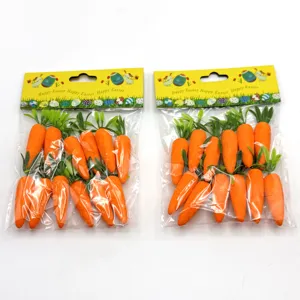 Zanahorias de Pascua decoración simulación juguete conejo regalos para niños fiesta