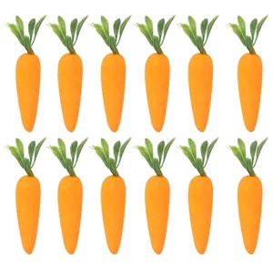 Decoración de zanahorias de pascua juguete conejo simulación regalo de niños.
