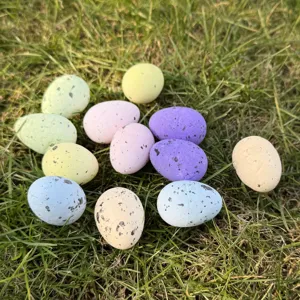 Easter speckled eggs colorful set party table decoration props outdoor lawn display accessories