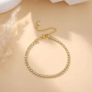 Mode Koper Verguld Strass Klauwketting Armband Ketting Set Voor Vrouwen Elegant Geometrische Sieraden Voor Feest Dagelijks Gebruik