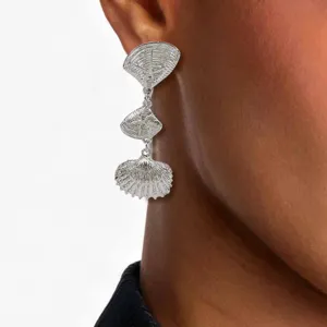 Summer beach ocean style drop earrings featuring niche shell and conch designs for women.