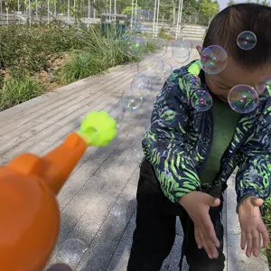 Juguete pistola de burbujas manual para niños juego al aire libre fiesta de verano divertido