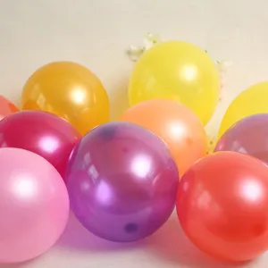 Colorful pearl latex balloons for wedding party decoration, thick round balloon set 10 inch.