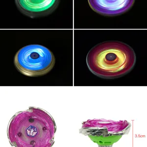 Colorful glowing battle gyro toy, alloy spinning top with LED lights for kids gifts and party.