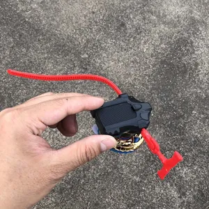 Children battle top toy with launcher and rip cord, alloy spinning top for kids entertainment and gift.